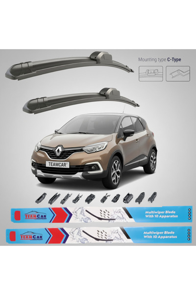 TEAMCAR Renault Captur II (2019-2024) Σετ Υαλοκαθαριστήρων Εμπρός