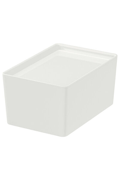 IKEA منظم خزانة ملابس أبيض أنيق مقاس 18x26x8 سم