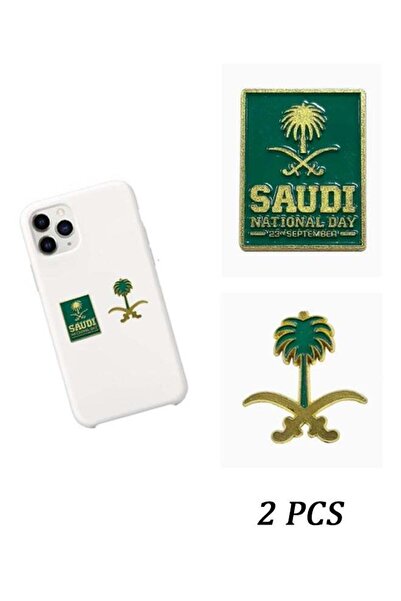 no markte ملصقات بشعار المملكة العربية السعودية - ملصق هاتف صغير الحجم