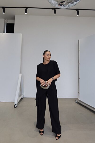 Özge Özgenç Модални панталони с еластична талия