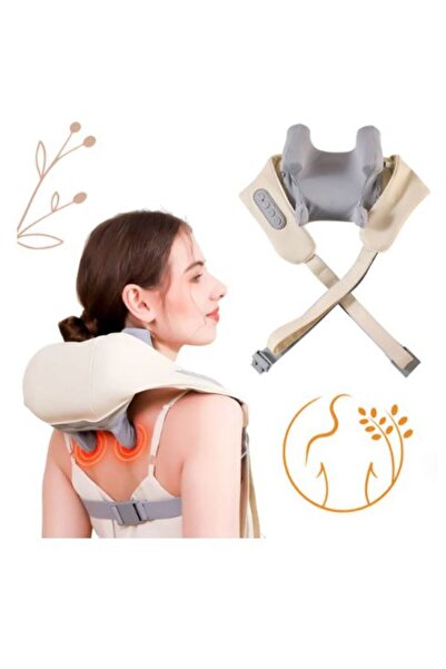SimpluAcasa Aparat de Masaj Cervical și Trapezoidal 5D/6D cu Încălzire și Acu...