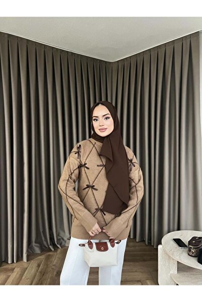 modayaselam Bow Knitwear Sweater