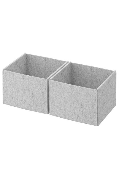 IKEA منظم خزانة ملابس رمادي أنيق مقاس 25x27x12 سم