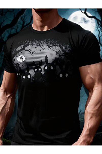 CLASSY.MODA Μαύρο Unisex Oversize T-shirt με στάμπα, Ανδρικό Γυναικείο, Άνετη...