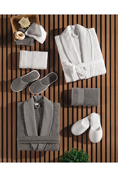 Moon روب حمام تركي من القطن 10قطع