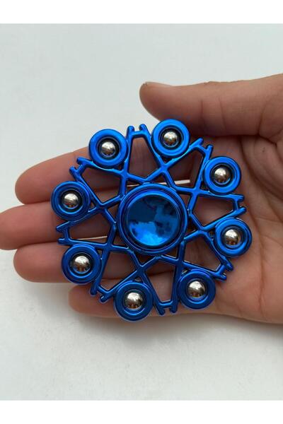 CUFFCUFFTOYS metal stres çarkı metal renklerde uzun dönen 9x9 cm MODEL: ATOM