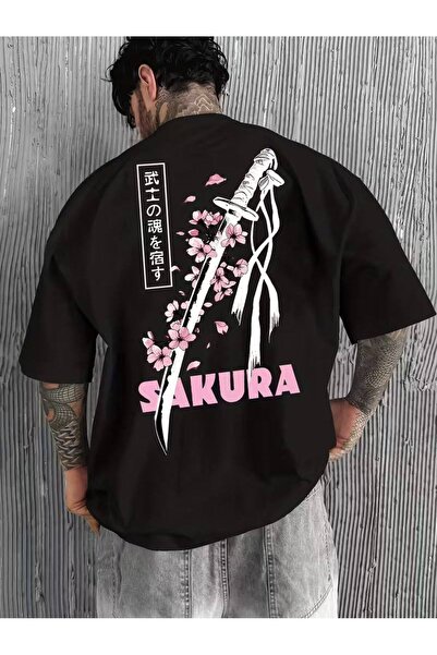 CLASSY.MODA Μαύρο Unisex Oversize T-shirt με στάμπα, Ανδρικό Γυναικείο, Άνετη...