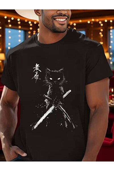 CLASSY.MODA Μαύρο Unisex Oversize T-shirt με στάμπα, Ανδρικό Γυναικείο, Άνετη...