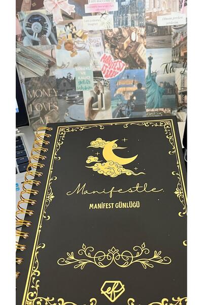 By Ayşegül Sticker Manifest Defteri – Niyet Günlüğü | Şükür, Pozitif Enerji v...