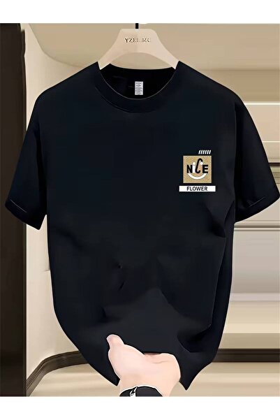 CLASSY.MODA Μαύρο Unisex Oversize T-shirt με στάμπα, Ανδρικό Γυναικείο, Άνετη...