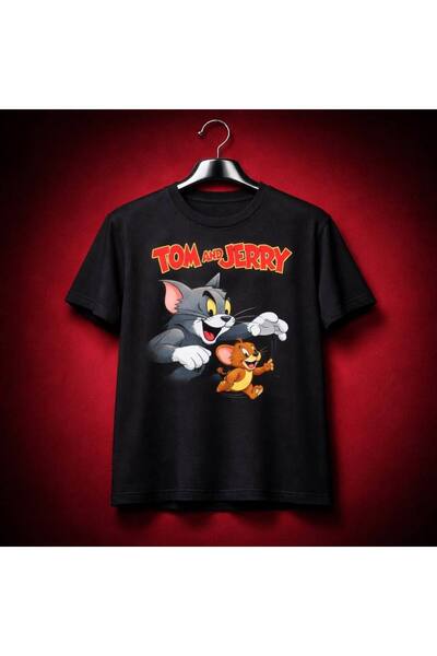 CLASSY.MODA Μαύρο Unisex Oversize T-shirt με στάμπα, Ανδρικό Γυναικείο, Άνετη...