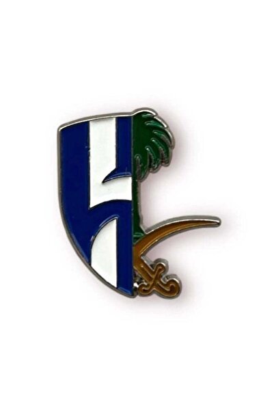 Al hilal ملصق شعار معدني للنادي بتصميم السيوف والنخيل للهواتف المحمولة والأجه...