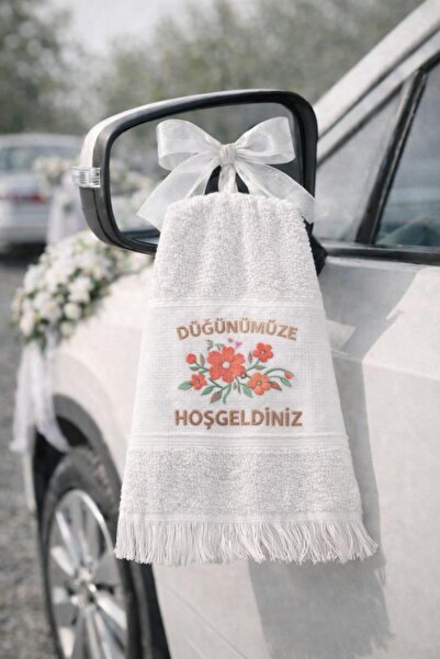 Bikaya Home Fringed Wedding Towel |   40X70 cm |   Economical Pack of 12 |   ...