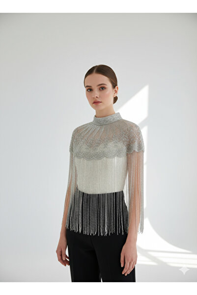 Rabiossa Kadın Abiye Pelerin