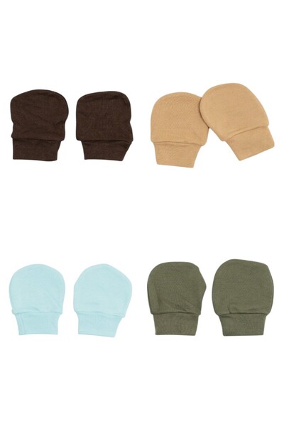 Bambimici قفازات ليتل سنجلز 4 قطع - متعددة الألوان - من 0 أشهر إلى 6 أشهر
