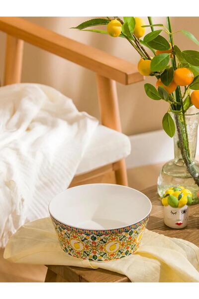 LC Waikiki Mixed Printed Porcelain Bowl 18 cm (S6)