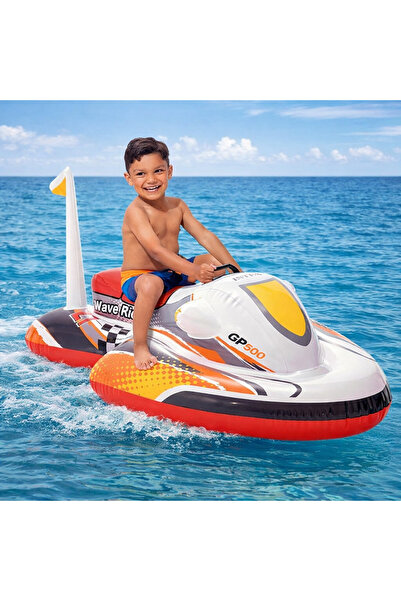 NUNU Deniz Yatağı-Şişme Jet Ski Oyuncak Çocuk Deniz Yatağı – Havuz & Plaj Eğl...
