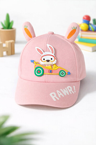synshop Pink Eared Rabbit Carrot Uv Protection Cotton Breathable Girls Boys K...