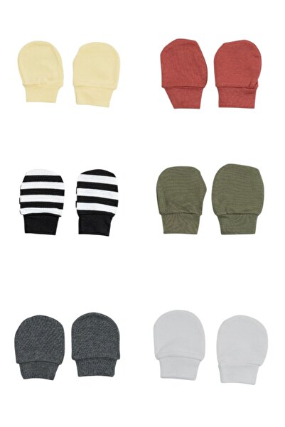 Bambimici قفازات ليتل سنجلز 6 قطع - متعددة الألوان - من 0 أشهر إلى 6 أشهر