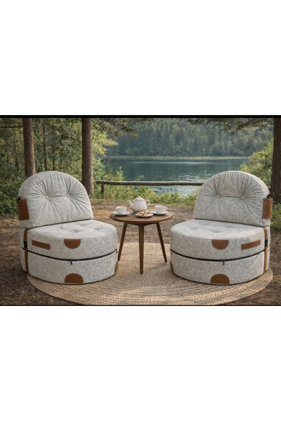 PUFYMAX Comfy Yeni Nesil Bohem Çay seti,İkili koltuk berjer,uzanma koltuğu ço...