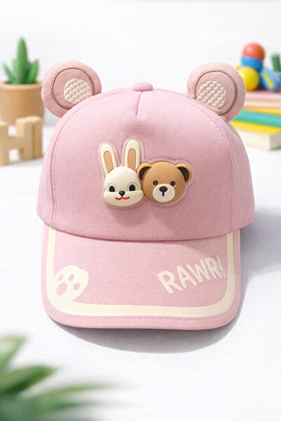synshop Pink Rabbit Teddy Bear Ears Uv Protection Cotton Breathable Girls Boy...
