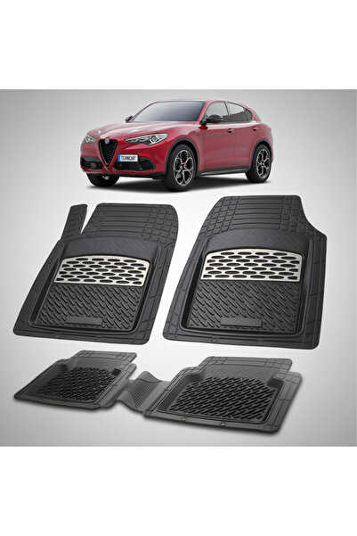 TEAMCAR Alfa Romeo Stelvio SUV Πατάκια Δαπέδου Συμβατά με Facelift 2020-2026 ...