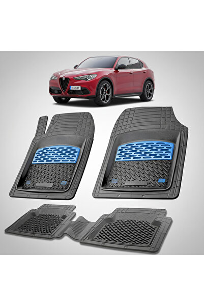 TEAMCAR Alfa Romeo Stelvio SUV Πατάκια Δαπέδου Συμβατά με Facelift 2020-2026 ...
