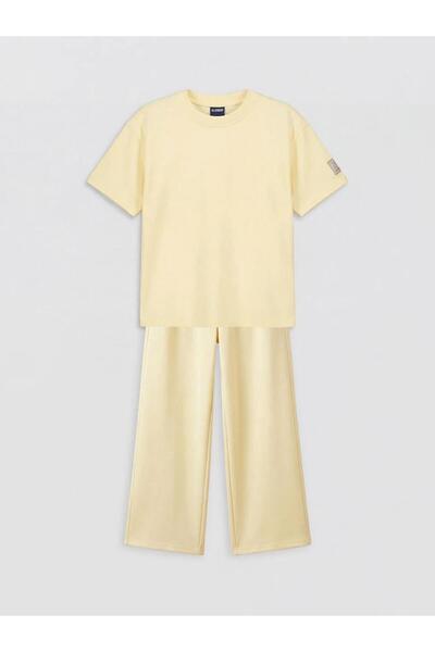 LC Waikiki Σετ για κορίτσια με λαιμόκοψη ποδηλάτου (S6)