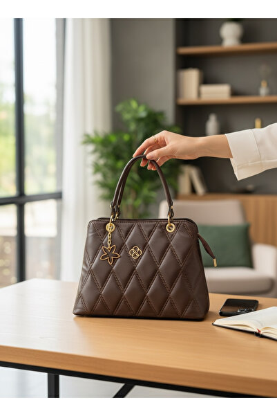 pololiza Mother / Women's Quilted Patterned Hand and Shoulder Bag - 3 Compart...