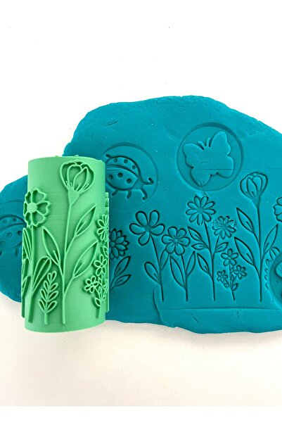 CESTOPİENO أسطوانة نقش حديقة الزهور 3.5x7 سم