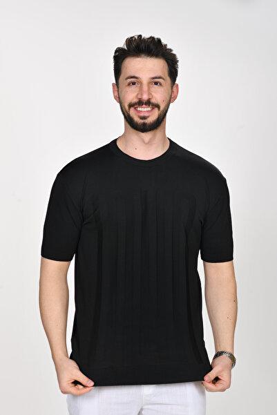 VALERİO MEN Labyrinth Pattern Zero Collar Premium Knitwear