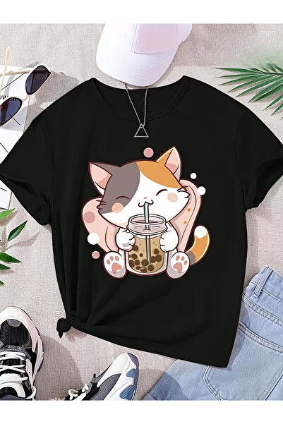 cc collection Παιδικό μπλουζάκι με χαριτωμένο σχέδιο ζώων, βαμβακερό unisex