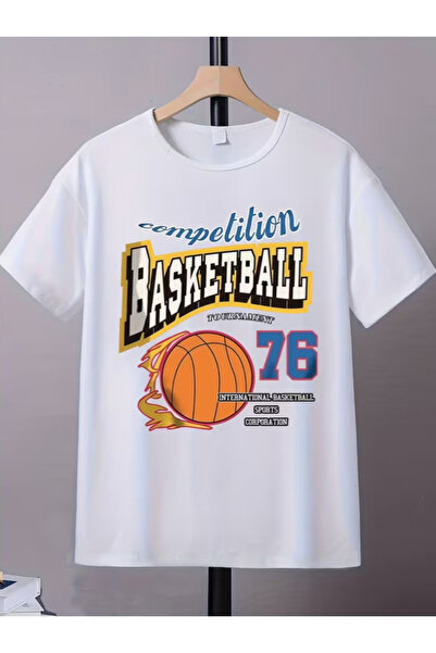 Oceanwear تي شيرت أبيض للجنسين بأكمام قصيرة وياقة دائرية مطبوع عليه تصميم خاص...