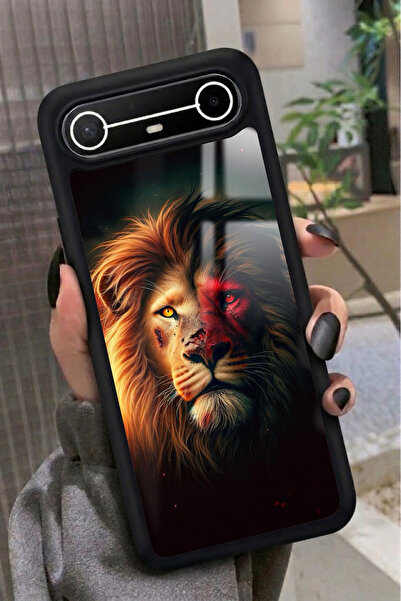 TECNO Spark Slim 5G Uyumlu Aslan Tasarımlı Glossy Premium Kılıf