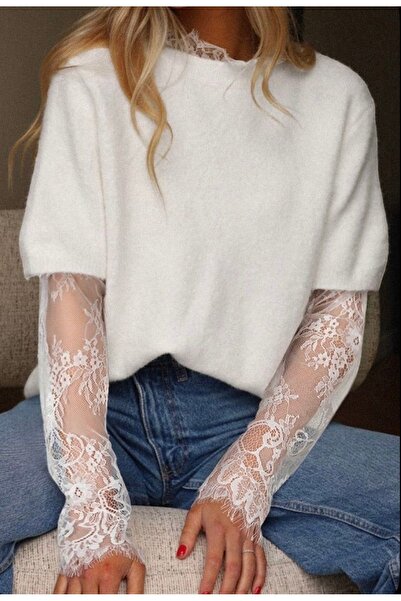 VENÜS MODA by Pınar Dantel kolluk kombin aksesuar boy 50 cm, eni ayarlanabilir