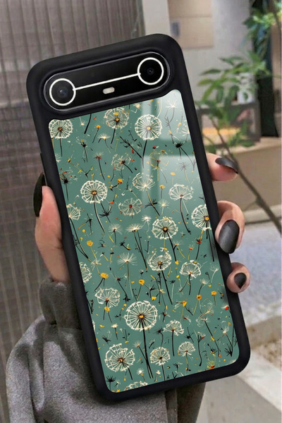 TECNO Spark Slim 5G Uyumlu Karışık Çiçek Tasarımlı Glossy Premium Kılıf