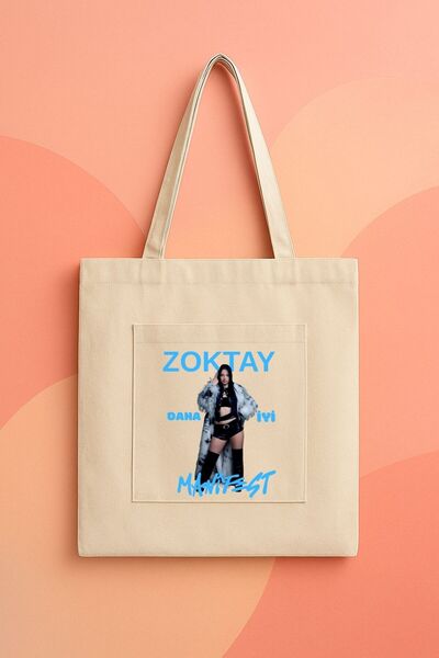 lovver Manifest Zoktay Better New Song Design Cotton Premium Printing Canvas Bag