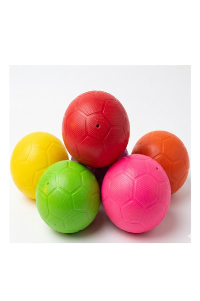 Flower Toys كرة مطاطية صغيرة 12 سم كرة قدم وكرة سلة بألوان متنوعة 5 قطع