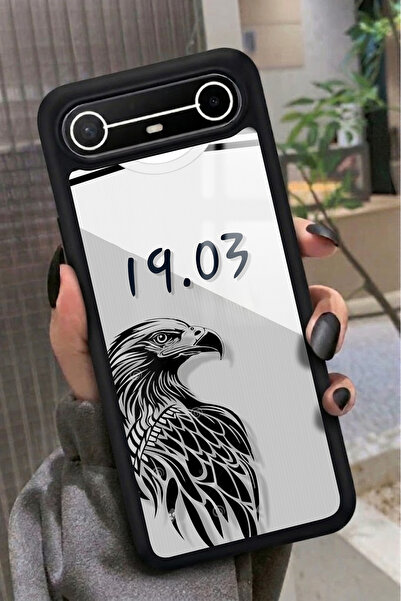 TECNO Spark Slim 5G Uyumlu Karakartal Tasarımlı Glossy Premium Kılıf