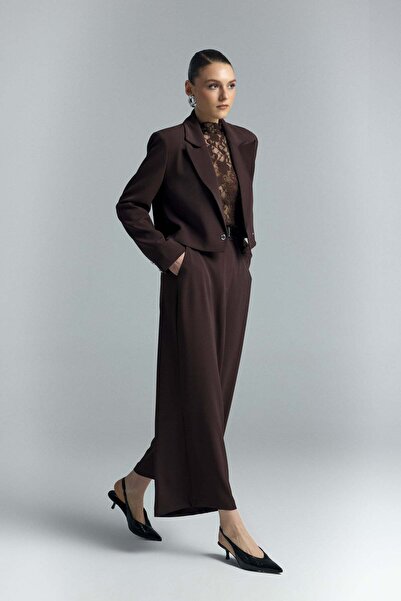 Sateen Παντελόνι Μάρι - Καφέ