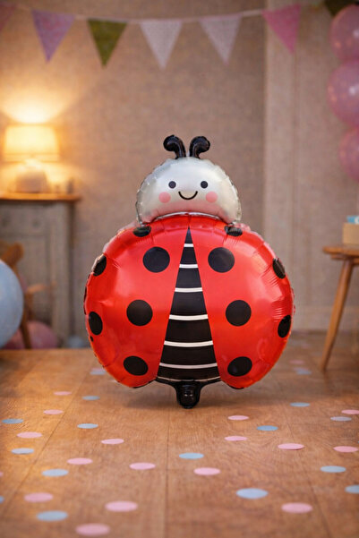 Baloncu Dede Strawberry Foil Balloon 62 cm Red Green Fruit Shaped Birthday Pa...