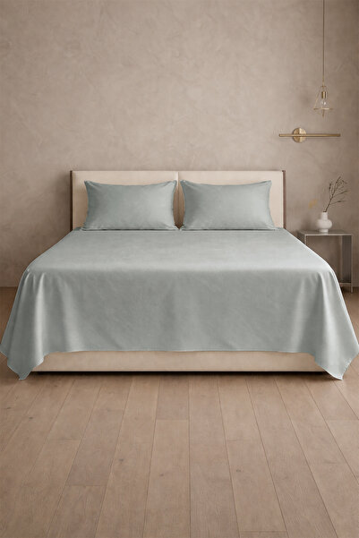 First Choice 100% Βαμβακερό Σατέν 200 TC (80 Κλωστές) Σετ Επίπεδων Σεντονιών ...