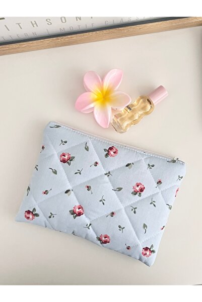 Lulishop Βίντατζ υφασμάτινη τσάντα μακιγιάζ με σχέδια λουλουδιών, οργανωτής τ...