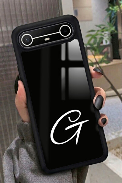 TECNO Spark Slim 5G Uyumlu G Harfi Yazılı Glossy Premium Kılıf