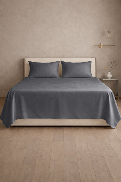 First Choice 100% Βαμβακερό Σατέν 200 TC (80 Κλωστές) Σετ Επίπεδων Σεντονιών ...