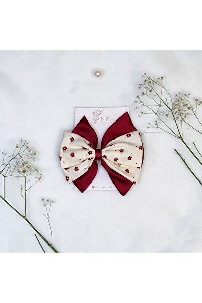 Nills Baby & Kids Floral Patterned Double Layer Fabric Bow Automatic Buckle -...