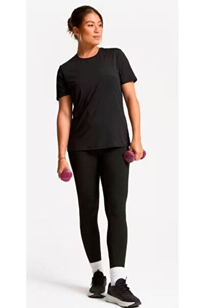 OEM Women's black sports tights, breathable material