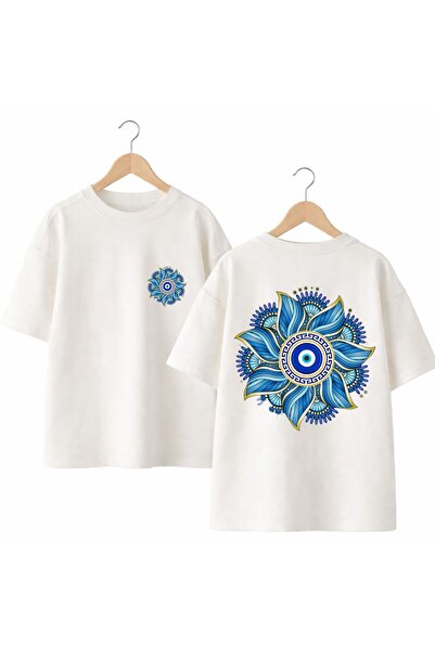 playwear Μπλουζάκι με στάμπα Sea Star Evil Eye στην πλάτη και στο στήθος, 100...