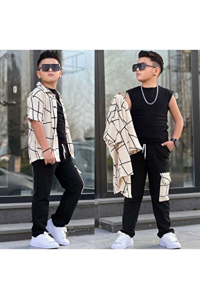 zavera for kids Σετ 3 τεμαχίων για αγόρια με πουκάμισο με σχέδια κινουμένων σ...