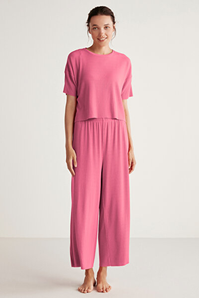 Penyemood Crew Neck Relaxed Fit Pajama Set